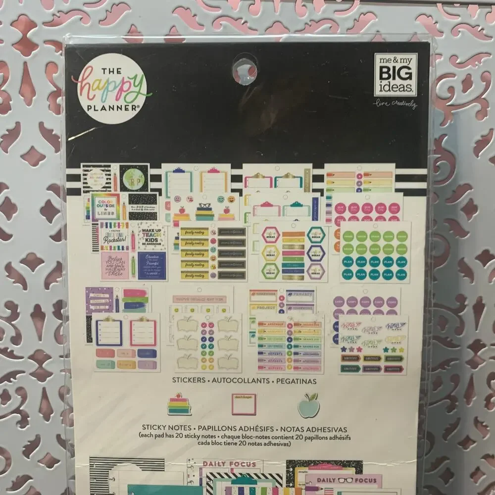 NIP MAMBI The Happy Planner stickers cardstock sticky notes PLMP-23 338 pieces